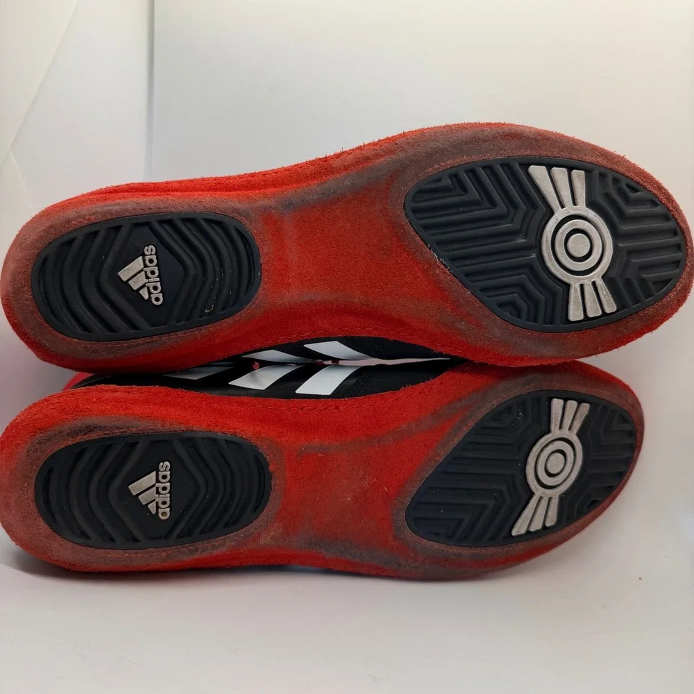 Adidas Combat Speed 5 Wrestling Shoes Mens 14 Black Red White GZ8449 Boxing MMA